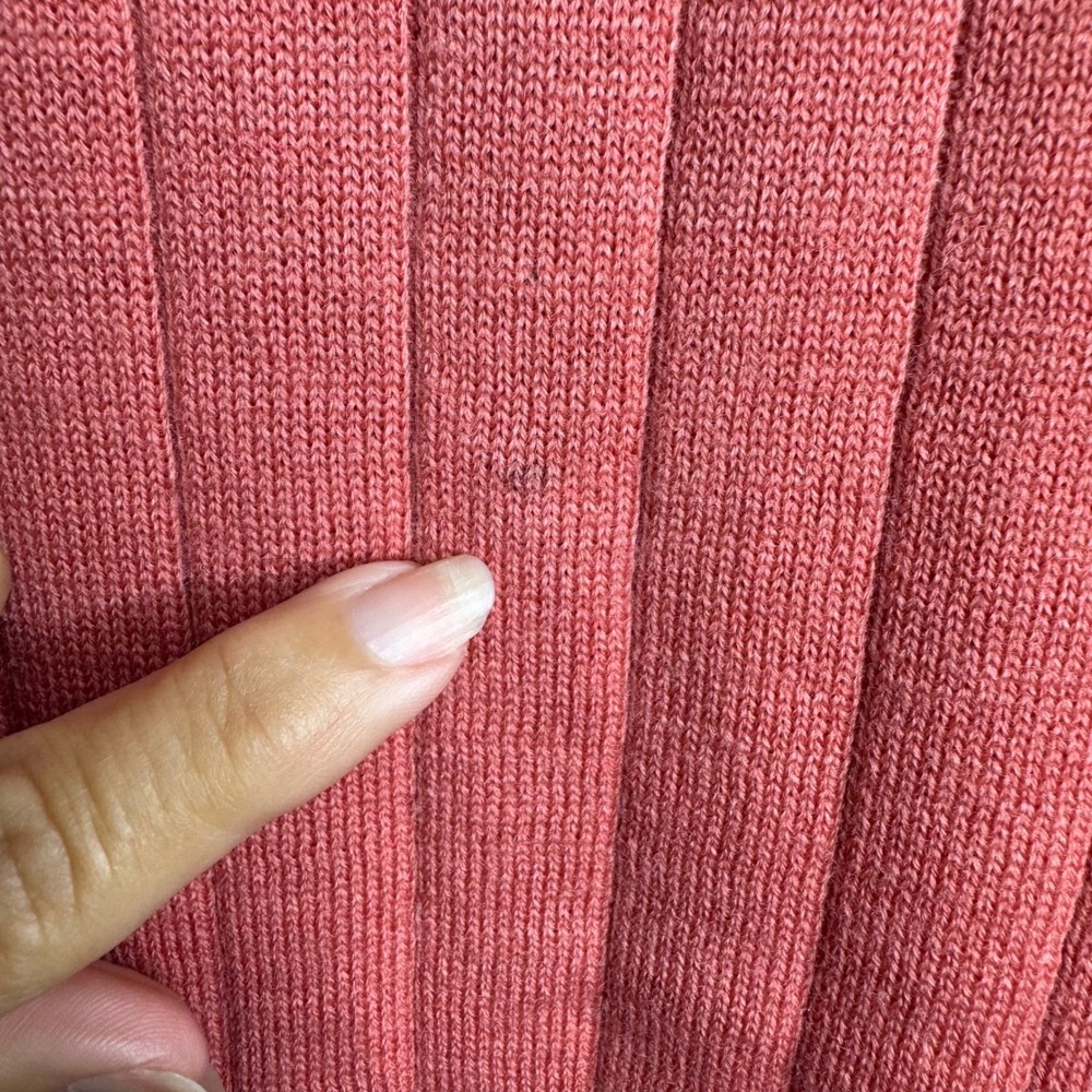 Vintage CharterClub Classics Large Dusty Rose 100% Merino Wool Mock Neck Sweater - Picture 5 of 6